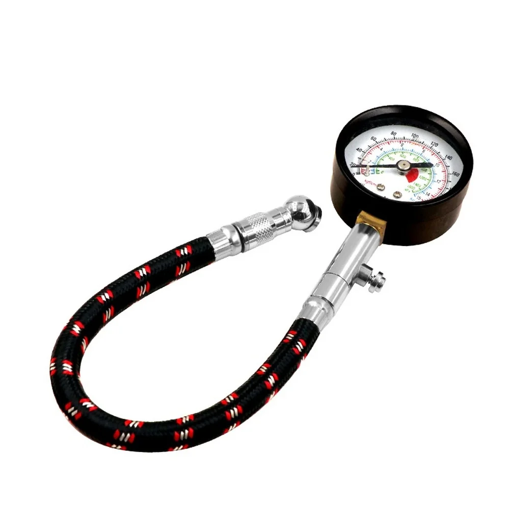 Black Tire Pressure Gauge Optimal Tire Pressure Tool Pressure Sensor Accurate Reading Quick Deflation Function