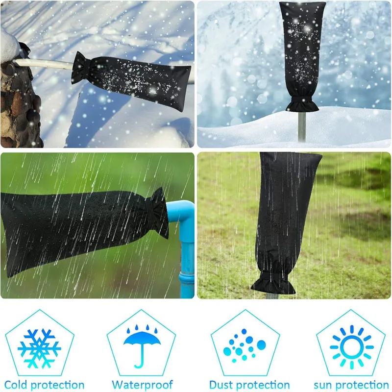 Faucet Cover Winter Outdoor Faucet Covers Protection Anti-Freeze Insulation Sleeve Outdoor Frost Protective Cover