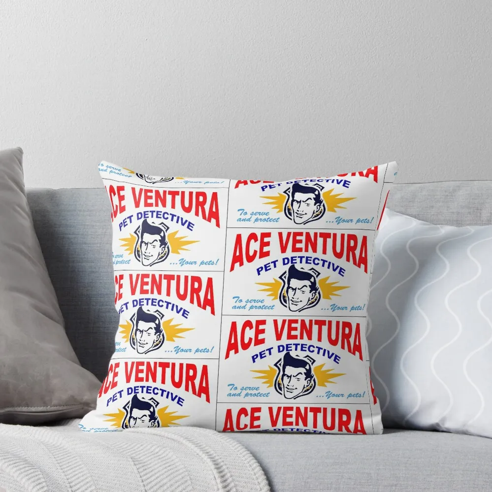 Ace Ventura Business Card Throw Pillow Pillows Aesthetic Christmas Pillow Sofas Covers pillow