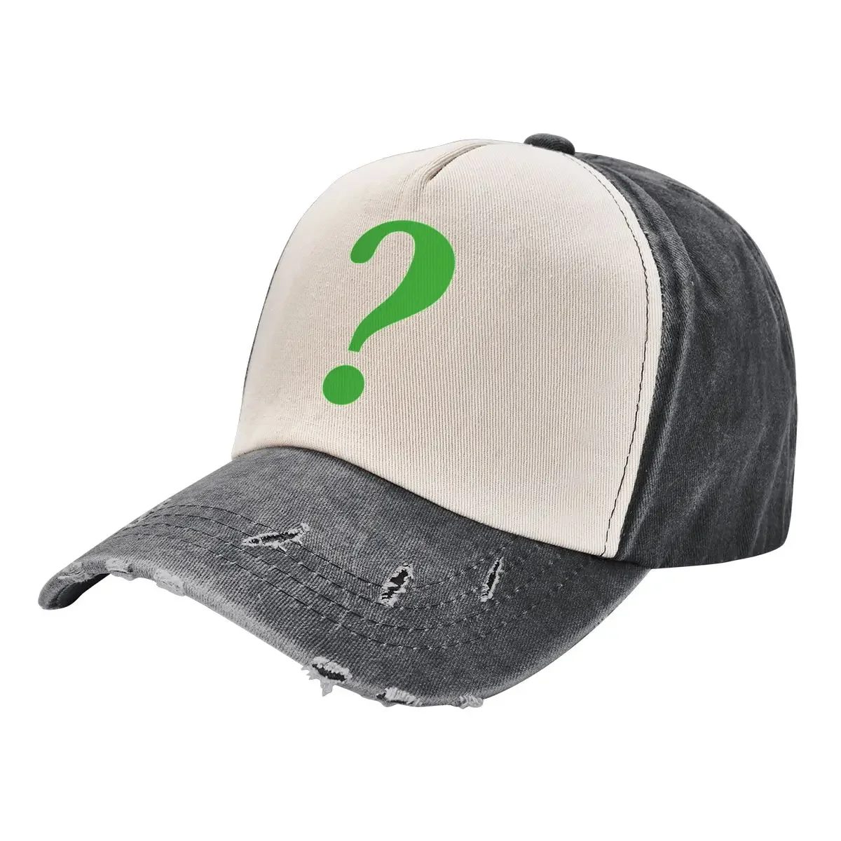 The Riddle Question Mark Symbol Retro Baseball Cap Golf Hat black Golf Cap party Hat For Girls Men's