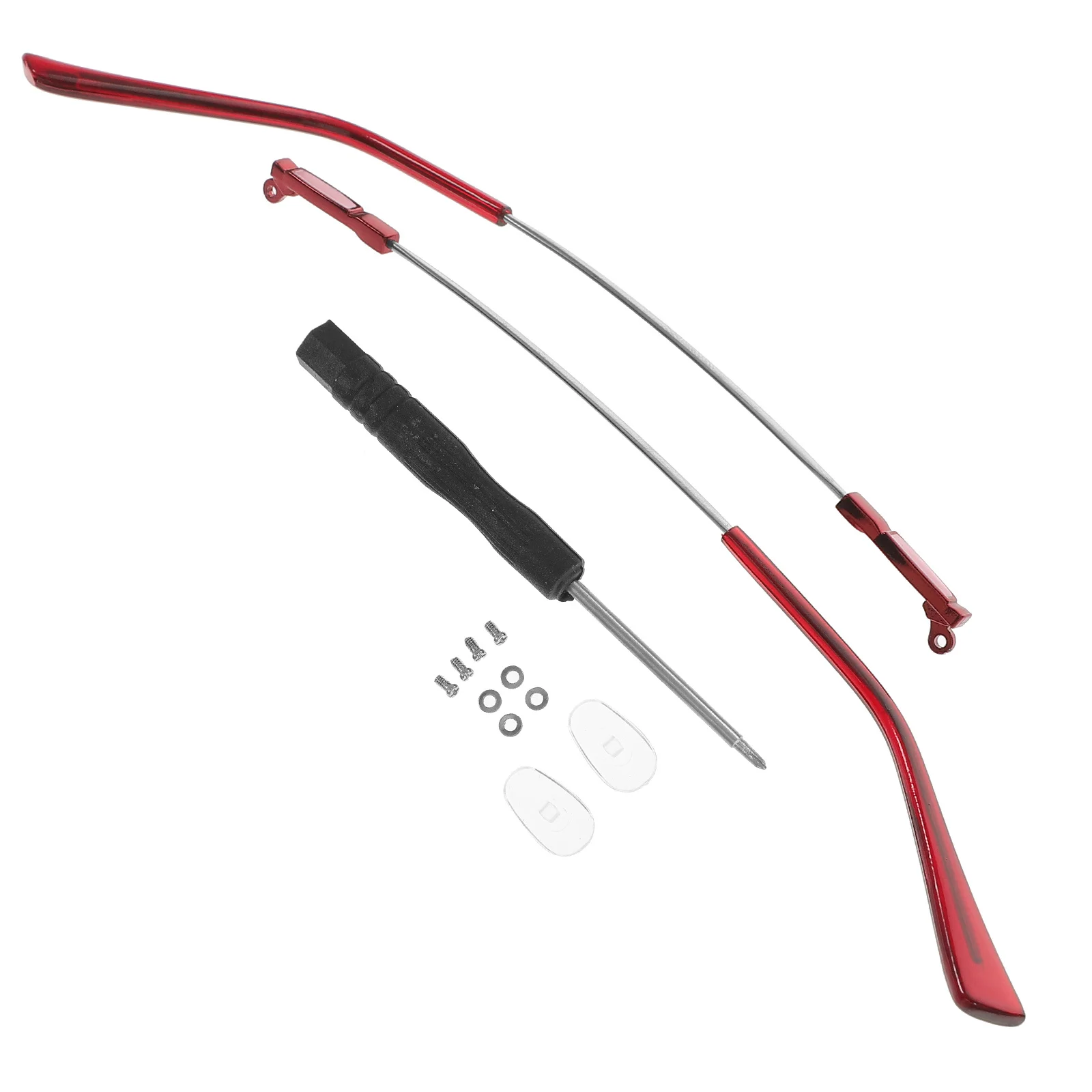 1Pair Memory Legs Glasses Parts Replacement Metal Eyeglasses Arm Universal Replacement Temple Arm Legs for Eyeglasses Repair Kit