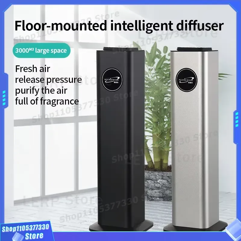Portable Air Ionizer with Remote Control Quiet Operation Large Coverage Fast Diffusion Aluminum Body Household Room Air