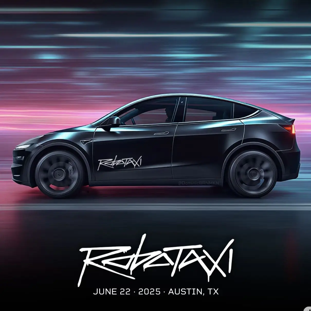 

Self-driving sticker for Tesla Model 3 Model Y Robotaxi