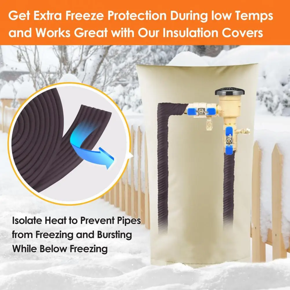 1 Roll 200cm Outdoor Pipe Insulation Tape Foam Insulation Tape For Water Pipes Pipe Safety Protection Wrap Tape For Outdoor