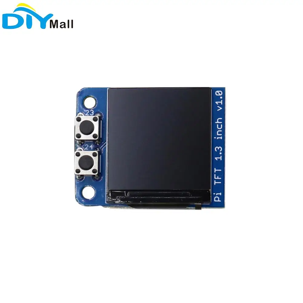 

DIYmall Mini PiOLED TFT 1,3 дюйма 240x240 TFT Дополнительный OLED-интерфейс SPI для Raspberry Pi