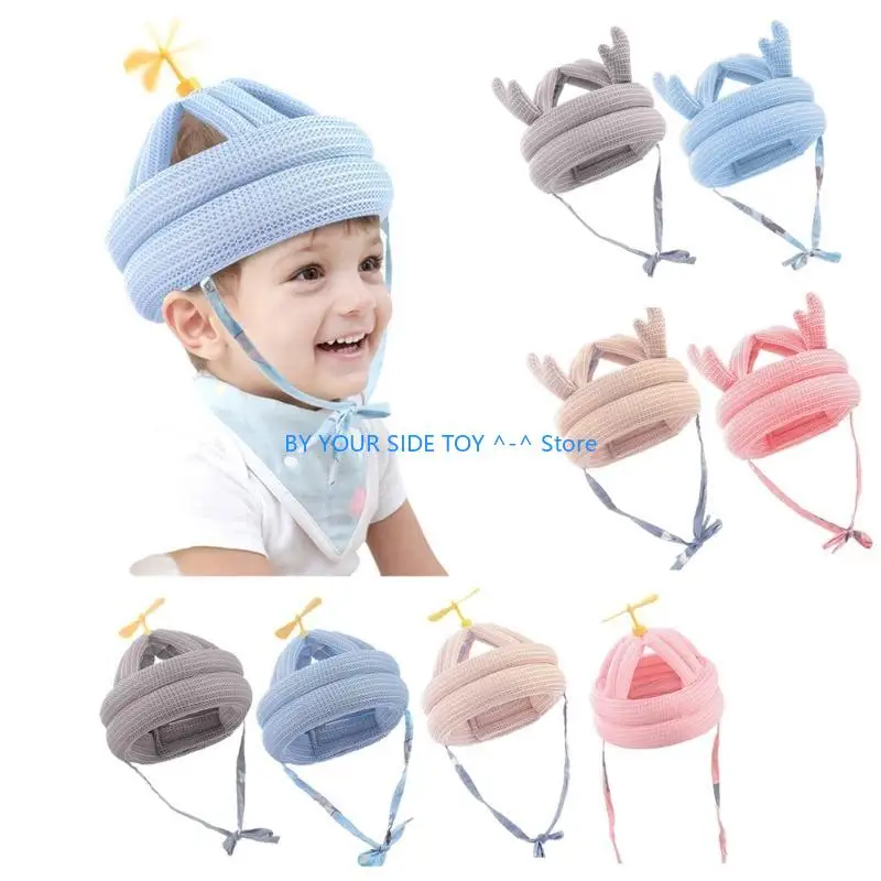 

Kid Cap Anti-collision Baby Protective Hat Adjustable Infant Head Helmet U6XE