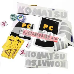 Excavator Supplies For Komatsu PC20 Pc30mr Pc35 Pc40mr Pc45mr Pc50mr Pc55mr Excavator Stickers Whole Machine Body Sticker