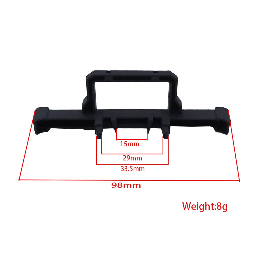 TRX4M Modified Front Bumper With Winch For TRX4-M 1/18 Defender RC Crawler Car Upgrade Parts