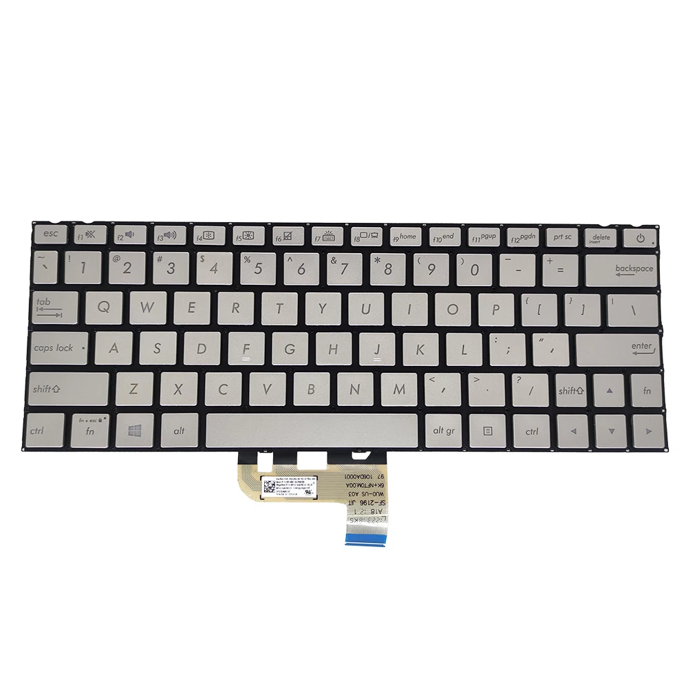 Imagem -02 - Teclado dos Eua para Asus Zenbook 13 Ux333f Ux333 Ux333fn U3300f Uf3300fc Inglês Retroiluminado