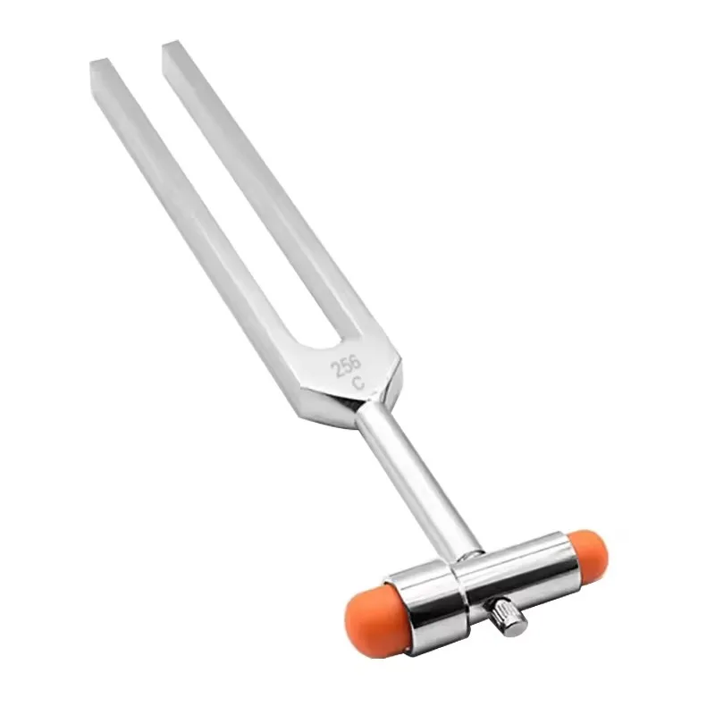 256Hz Body Muscle Relaxation Tuning Fork Neurological Percussor Buck Nerve Reflex Percussor Massager Hammer Sound Therapy Set C3