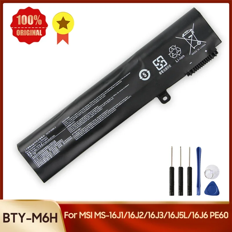 

New Replacement Battery BTY-M6H for MSI MS-17C6 GE62 GE72 GL62 GE62MVR GE62VR GE63 GE63VR 16J2 16J3 MS-1795 GL65 GV62 Battery