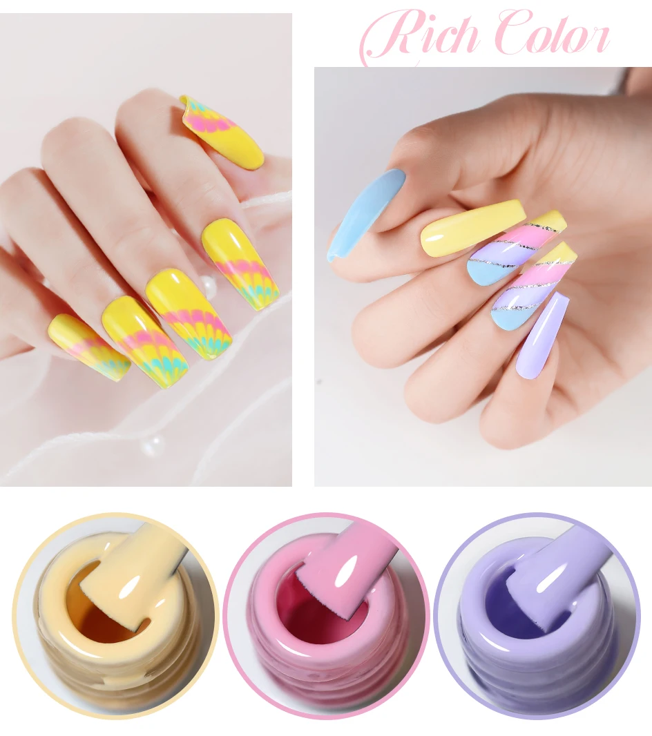 Clou Beaute 8ml HEMA TPO FREE Farbenfroher Gel-Nagellack Rosa Blau Türkis Rot UV LED Gel Semi-Permanenter Gel-Lack für Nägel – Detail 6