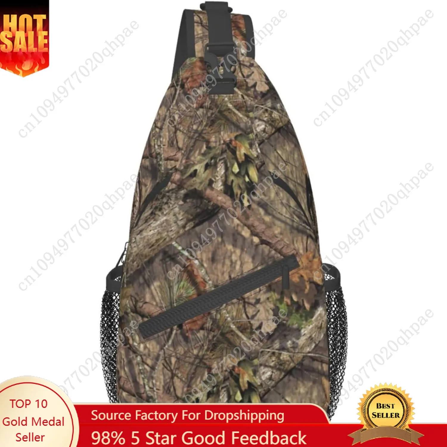 

VOOHDDY Camo Hunting Camouflage Forest Sling Bag For Women Men Travel Hiking Backpack Crossbody Shoulder Chest Bags Casual Daypa