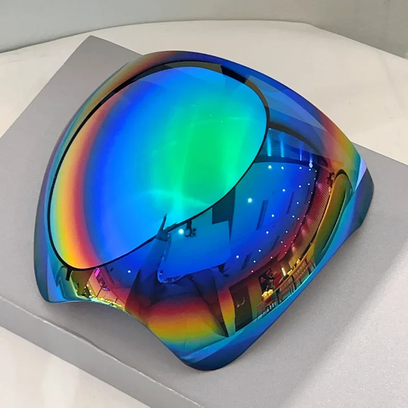 KAMMPT Enorme Sportbril Mannen Futuristische Spiegel Outdoor Fietsen Beschermende Zonnebril Vrouwen Trendy Verpakt Ronde Anti-UV Shades