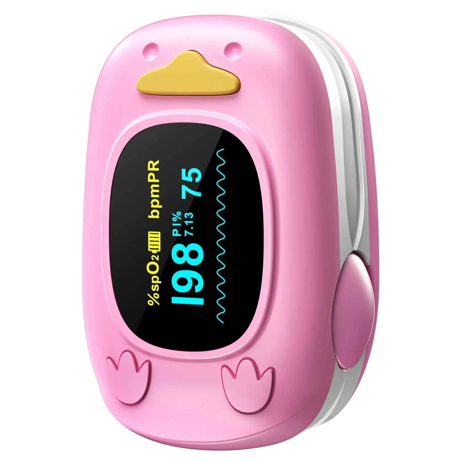 

HealthTree Baby Pulse Oximeter Portable SpO2 Medical Health Monitor Night Detector SpO2 PI Checking for Kid Child Children