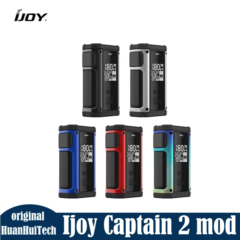 Ijoy-Atomiseur captain 2 vapoteur, puissance 5-180W, 18650 avec chipset UNIV.pro E-Laguna ette pour 510 atomiseur précieux