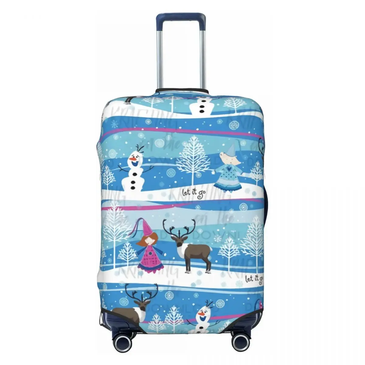 

Custom Frozen Olaf Luggage Cover Protector Fashion Elsa Anna Travel Suitcase Covers for 18-32 Inch