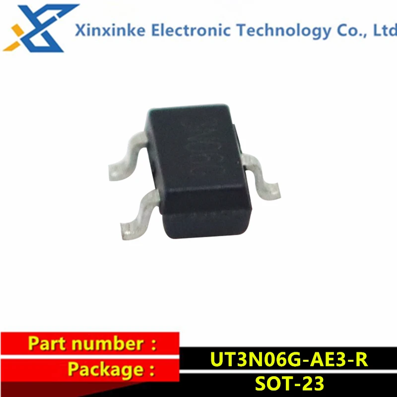 10PCS UT3N06G-AE3-R SOT-23 3N06G UT3N06G N-channel MOS Field Effect Transistor