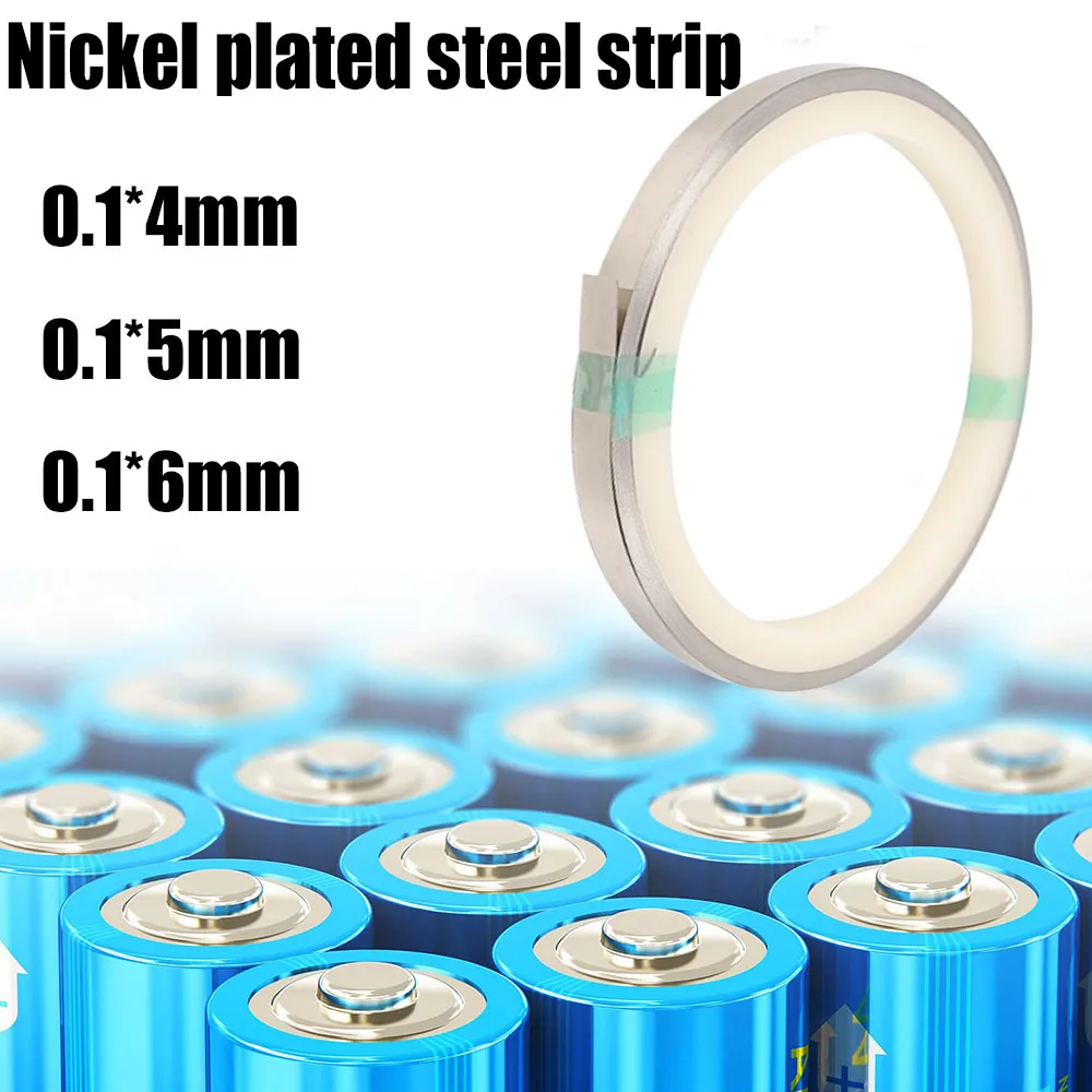 Nickel Strips Compatible with 18650 Soldering Connection for Lithium High Performance Battery, Li-Po Battery, NiMH