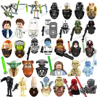 Star Wars Clone Troopers Mandalorian Han Solo C-3PO Darth Vader BbbaFett Block Mini Robot Figure Toy Bricks Assembling Doll