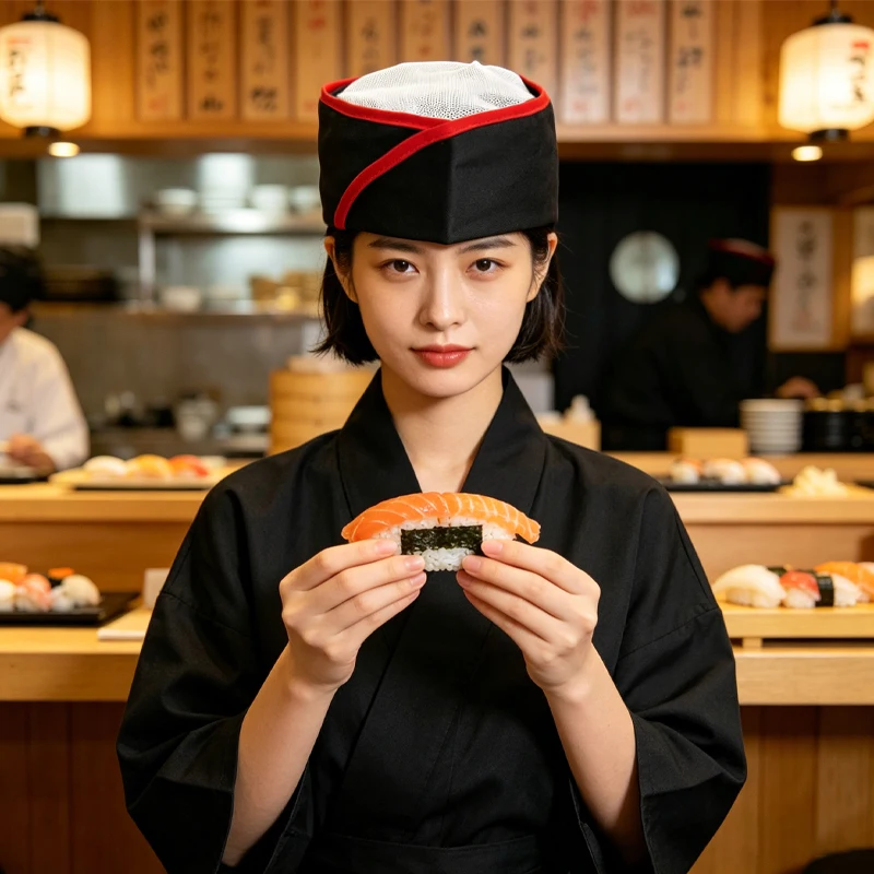 

Комплект из 5 шапок-бини для поваров и персонала общепита: для кухни, отелей, ресторанов, столовых, выпечки, японской, корейской кухни, суши