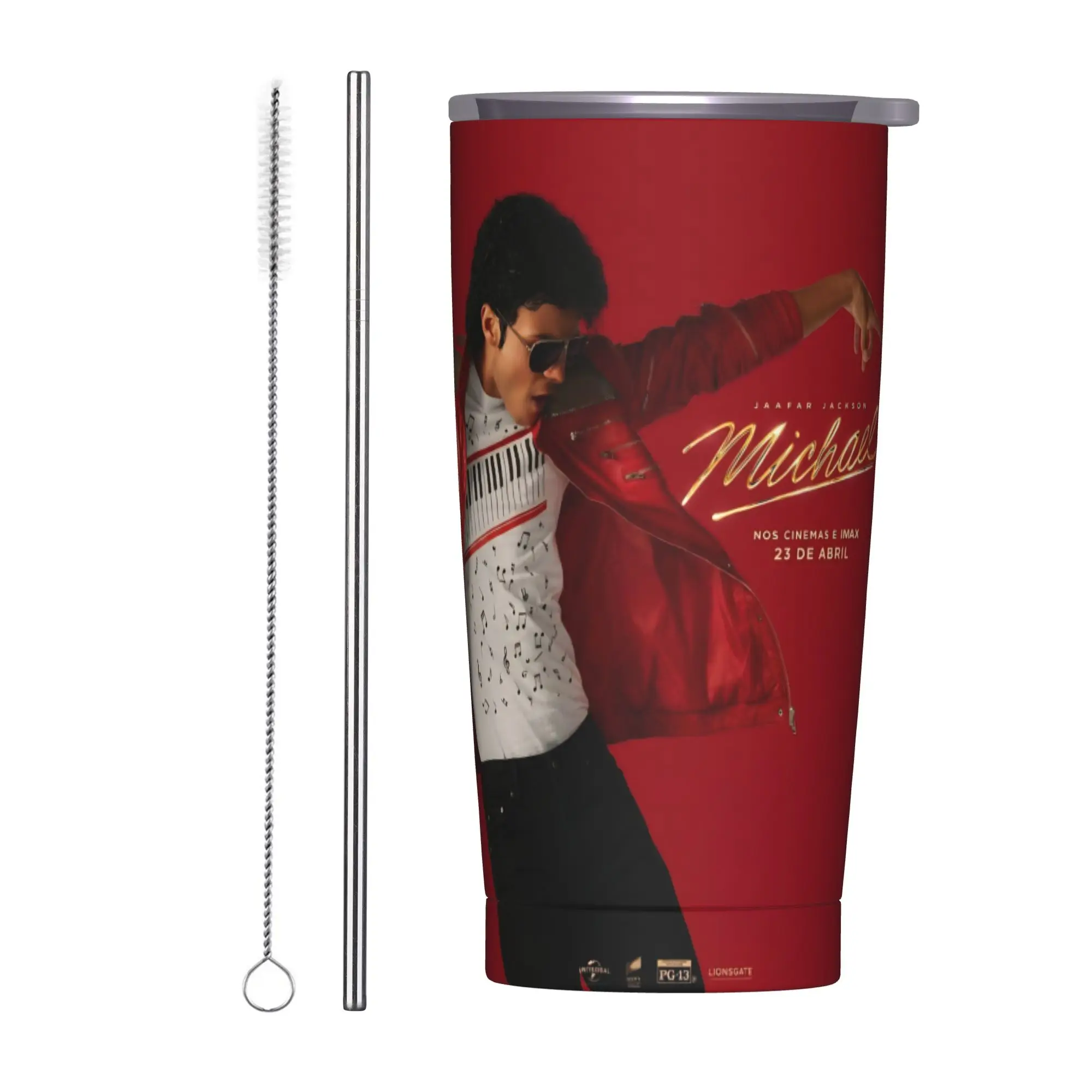 Singer Michael Jacksons MJ Tour 2026 Tumbler Vacuum Insulated  Thermal Cup Stainless Steel Travel Outdoor Mug Water Bottle 20oz