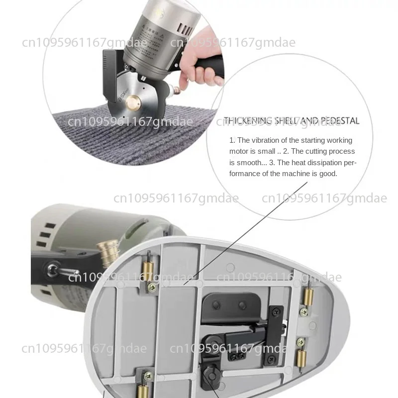 350W 125MM Electric Round Knife Cutting Machine Electric Cloth Leather Blanket Fabric Cardboard Cutter Cutting Thickness 4.5CM