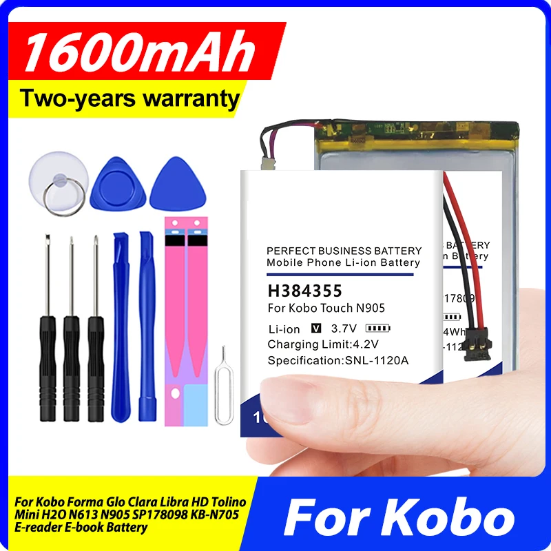 PR-158098N GN344658 Battery For Kobo Forma Glo Clara Libra HD Tolino Mini H2O N613 N905 SP178098 KB-N705 E-reader E-book Battery