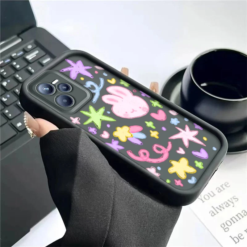 

for Realme C20 C21 20A 30A 50A Q3I C25 C21Y C25Y C2 8I PRIME soft Lovely shockproof cute girl phone case Casing