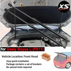 Hood Damper Struts For Geely Boyue L FX11 Starray 2022 2023 2024 2025 Front Bonnet Lift Support Springs Shock Absorber Prop Rod