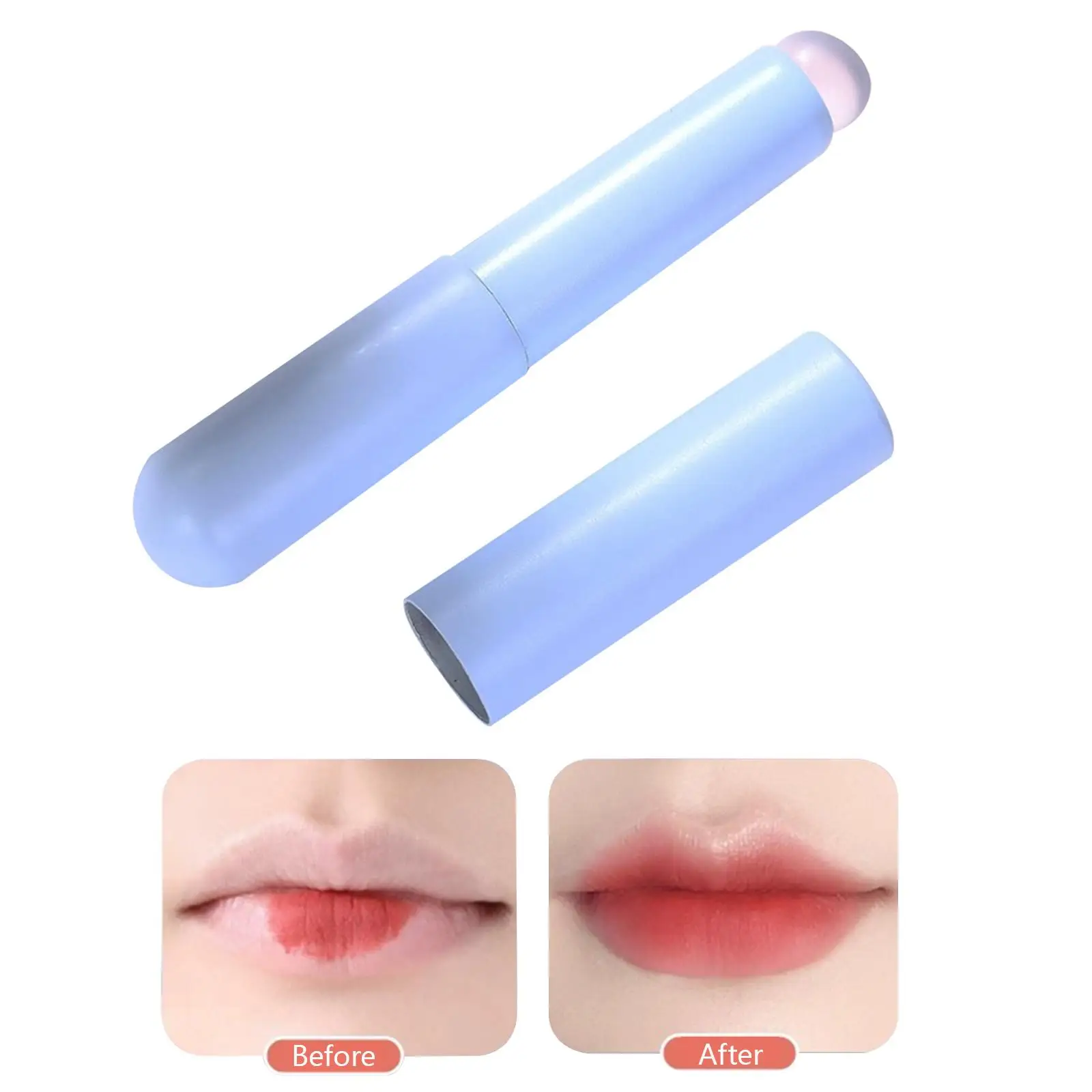 Silicone Lip Applicator with Cover with Cap Makeup Beauty Lip Gloss Balm Applicator for Lip Balm Lip Gloss Lip Mask Lipstick