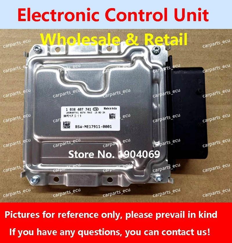 

1038407741 For Hyundai kia rio cerato car Engine computer board ME17.9.11.1 39111-03275 ECU 39130-2B051 SN1