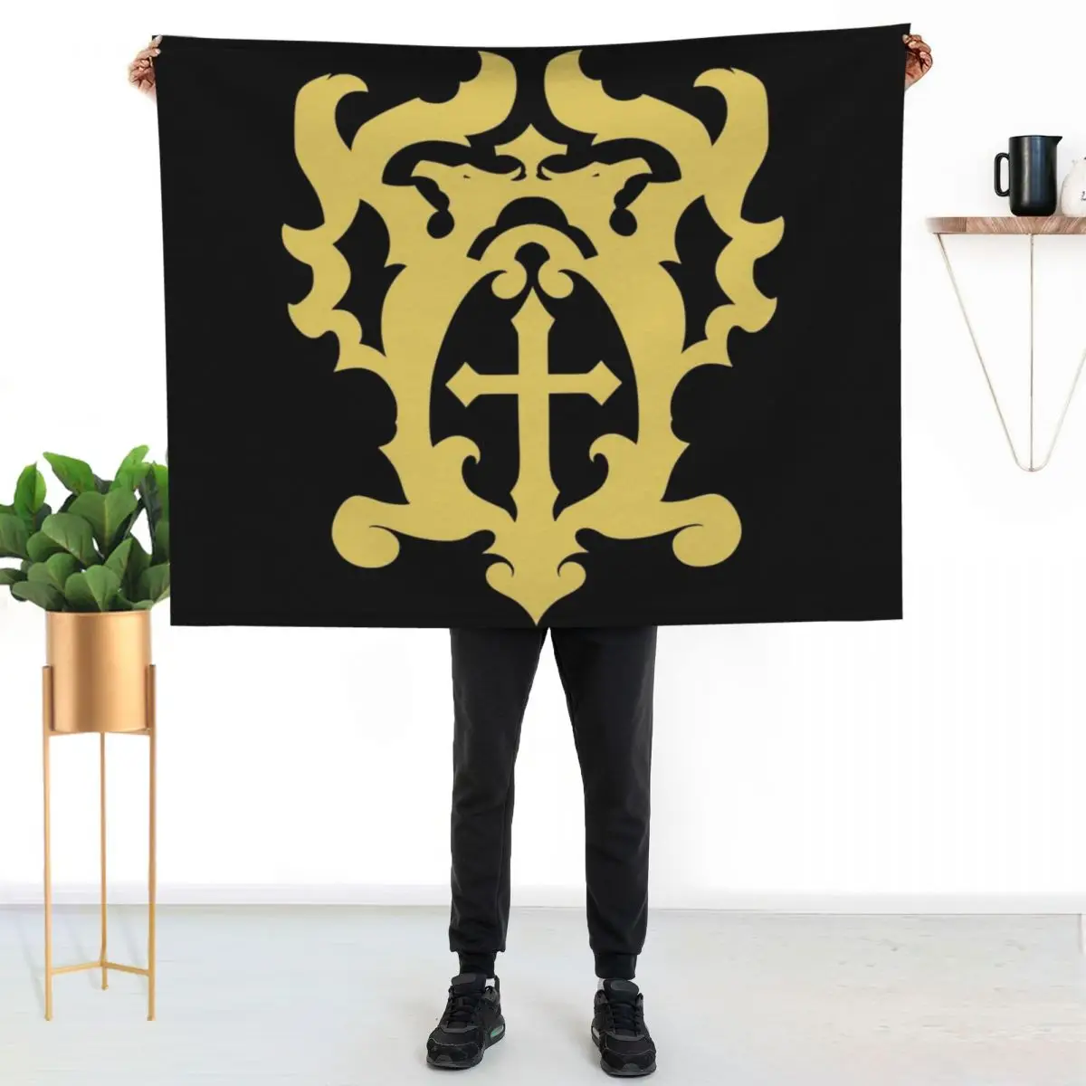 Belmont Family Crest Throw Blanket couch cozy soft plush fuzzy picnic outdoor blanket