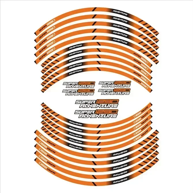 For KTM SUPER1290 ADVENTURE 1290 ADV Moto Parts Contour Wheel Decoration Decal Sticker - 2