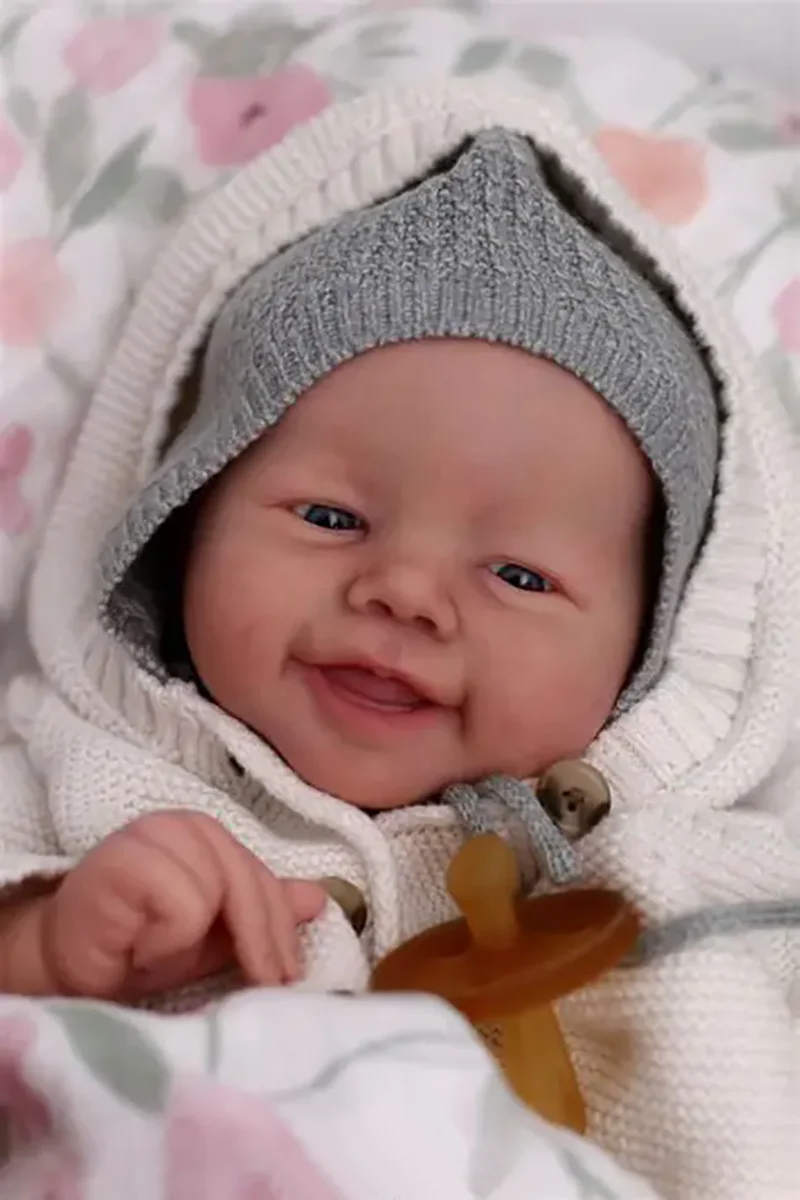 19Inch Emmy Reborn Doll Kit Unfinished Unpainted Blank DIY Doll Parts With Cloth body and Random eyes Collectible Art Doll