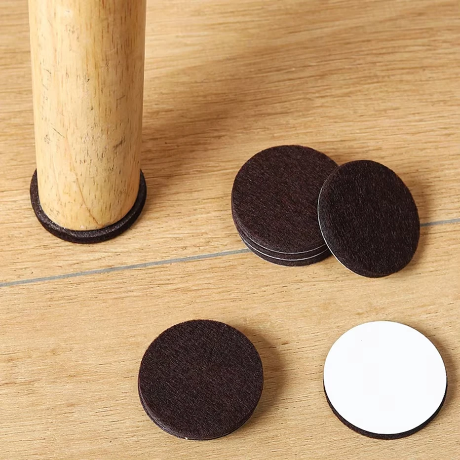 3-72PCS Felt Furniture Pads Self Adhesive Chair Leg Floor Protectors Round Square Anti Scratch Noise Reduction for Hardwood