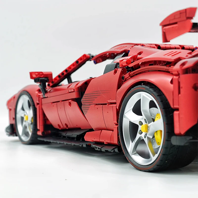 

Коллекционный конструктор GULY 10623 MOC: Роскошный красный суперкар, модель гоночного автомобиля, лимитированная серия, игрушки из кирпичиков, подарки на Рождество для детей