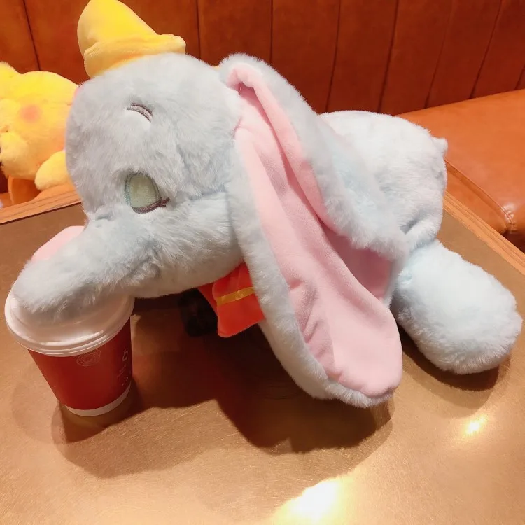 43cm Disney leżąca pozycja pluszowa zabawka Kawaii Dumbo kaczor Donald ścieg kubuś puchak uspokajająca lalka na prezent urodzinowy dla Frend