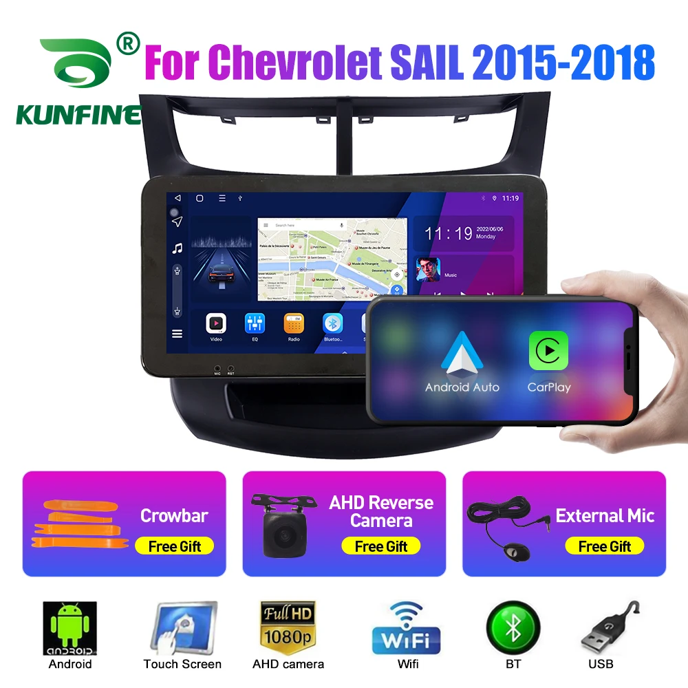 

10.33Inch Car Radio For Chevrolet SAIL04-13/15- 182Din Android Octa Core Car Stereo DVDGPS Navigation Player QLED Screen Carplay