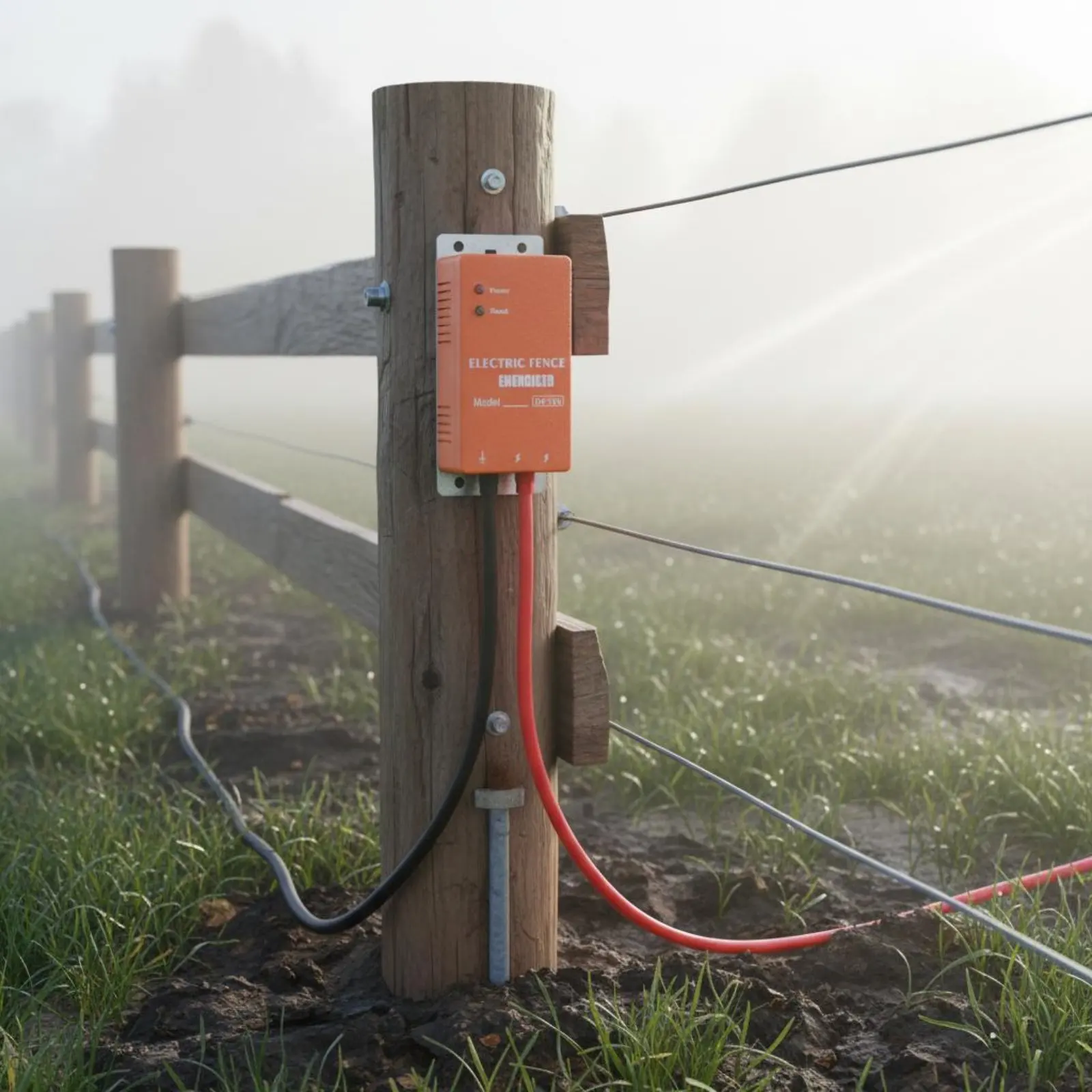 

Pulse Fence Charger High Voltage Output Livestock Fence Charger Farm Protection Alarm Function LED Display for Ranch
