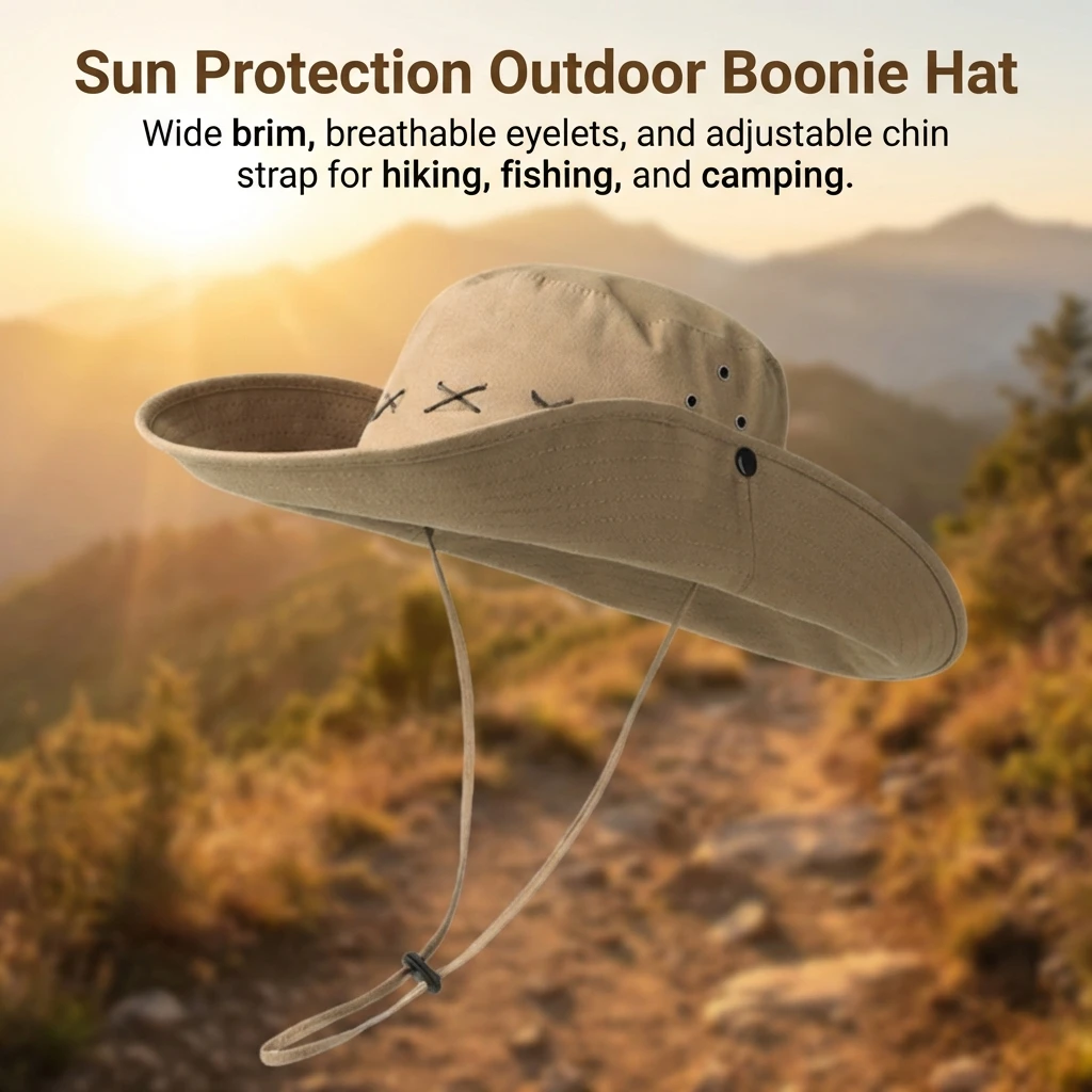 Sombrero Pesca Mujer Ala Ancha – Vaquero Vintage con Protección UV