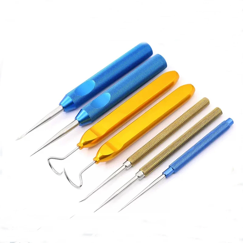 Gold handle mouth breaker wire carving open needle shaping instrument Stainless steel skin breaker mouth expander pointed flat h