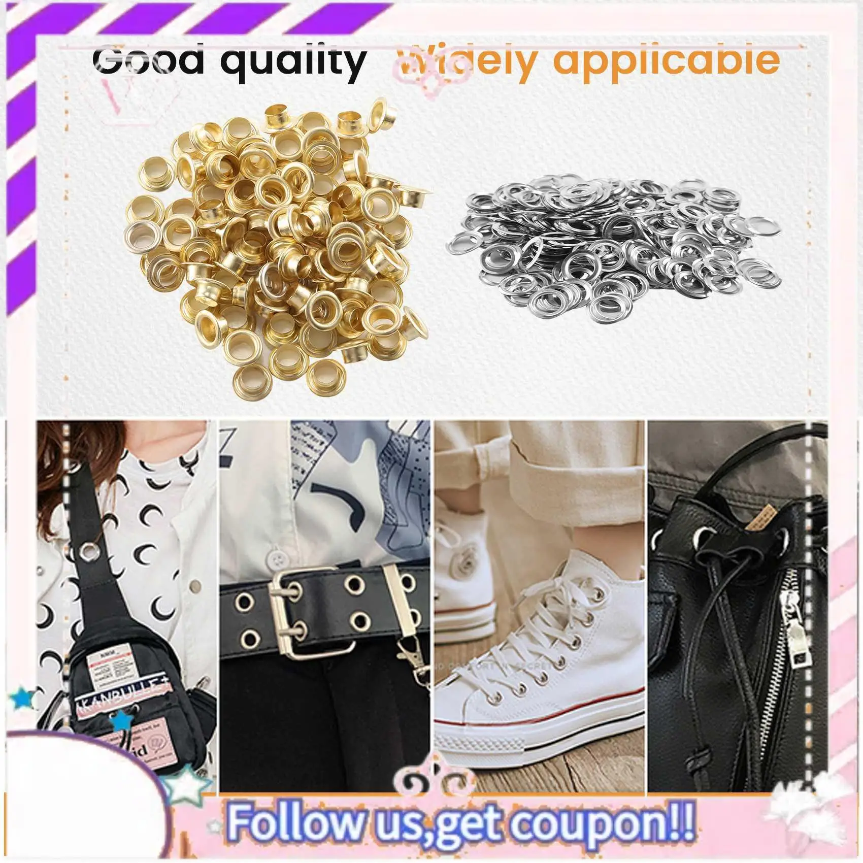 

Набор металлических втулок премиум-класса, 400 шт., 3/16 дюйма, 1 шт., плоскогубцы для дырокола, наборы металлических люверсов, наборы люверсов для обуви