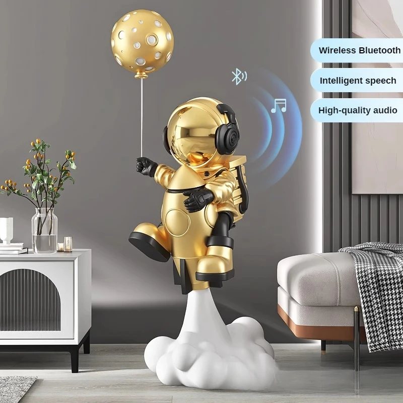 Rocket Astronaut Ornaments, Large Floor-standing Home Accessories, Astronaut Sculptures, Bluetooth Speakers, Smart Furniture