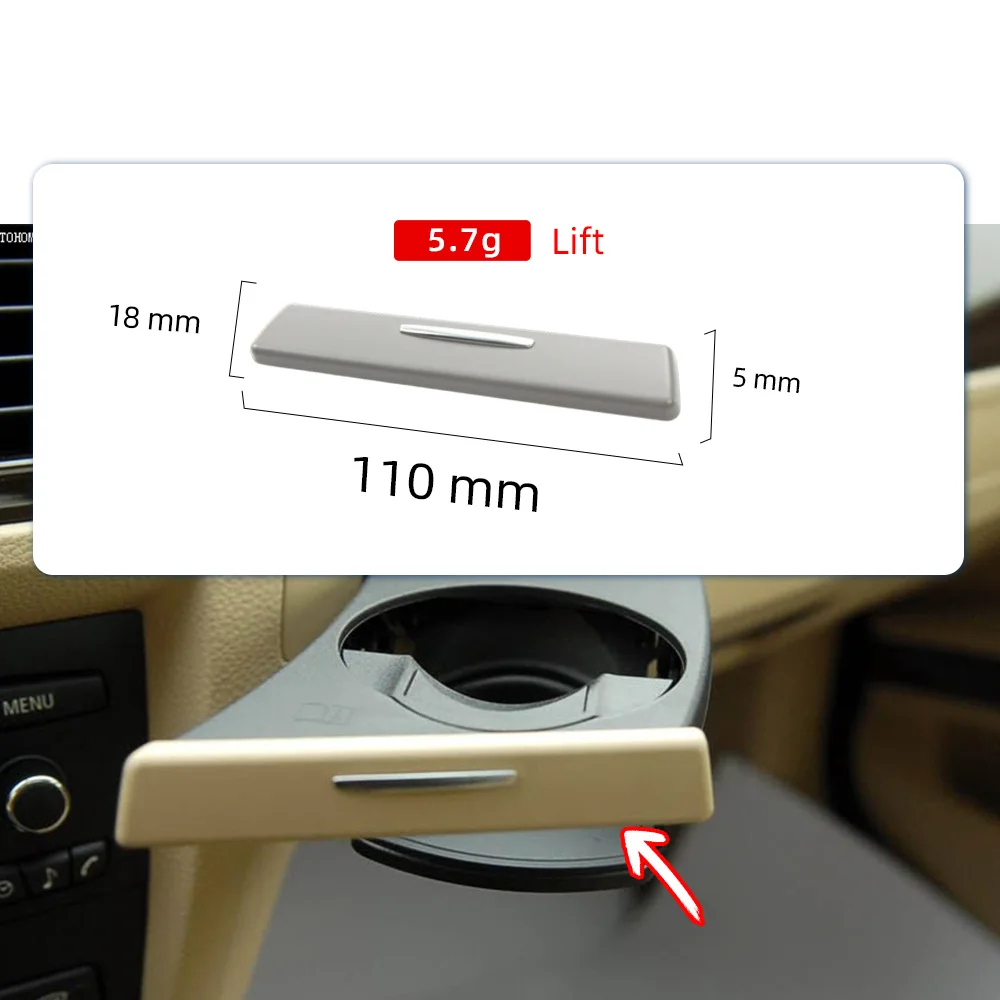 51459229104 51459229100 Car Water Cup Holder Panel Interior Strip Trim For BMW 3 Series E90 E91 E92 E93 Interior Accessories view 5