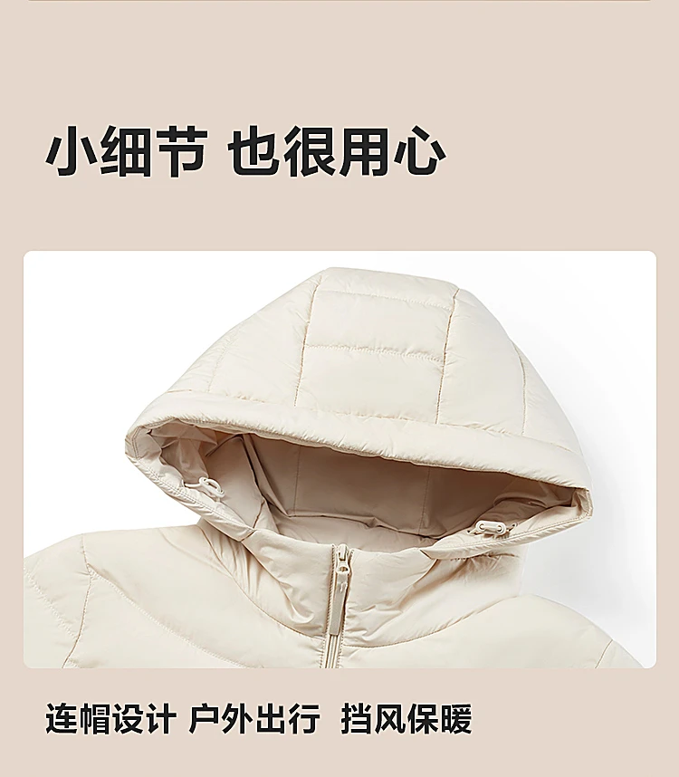 BOSIDENG New 90% Down Jacket for Women Light Jacket Hooded Jacket