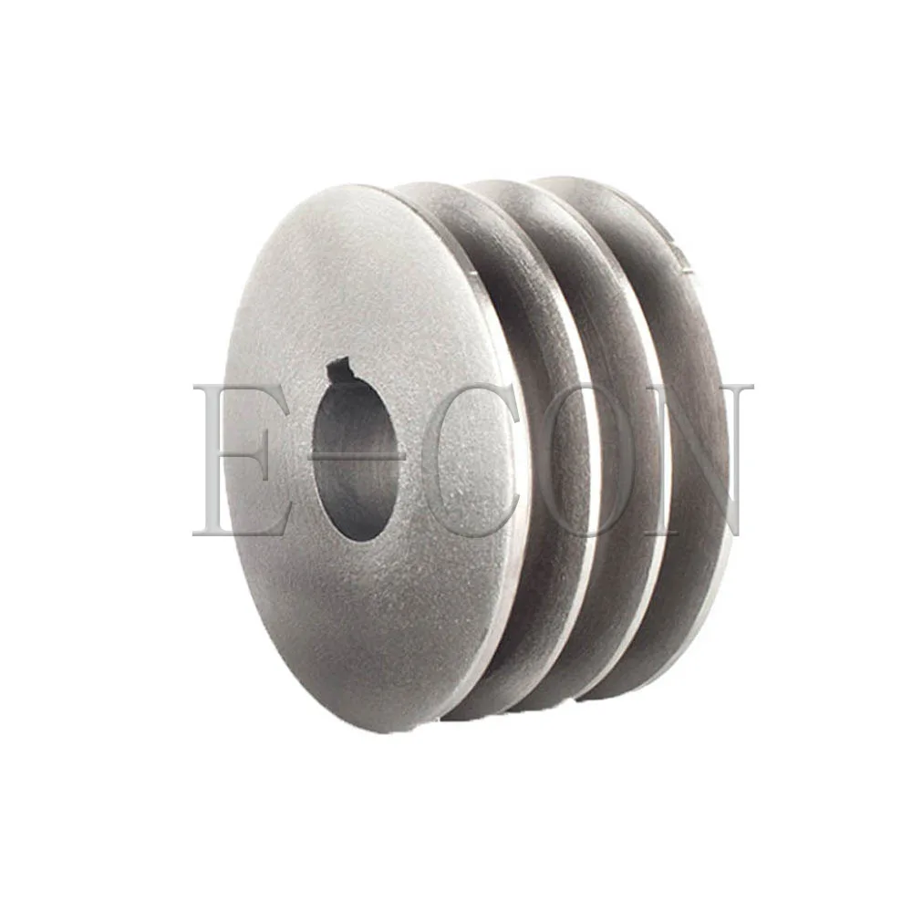 1PCS B Type Pulley Three 3 V Groove Bore 24mm/28mm/32mm/35mm/38mm/42mm Out Diameter 110mm for B Belt Motor