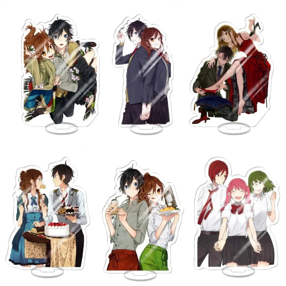 Modelo de soporte de acrílico de Anime, colección de placas de 15CM, Serie de decoración de escritorio, figura de Cosplay de Horimiya, Miyamura, Izumi, hor, Kyoko