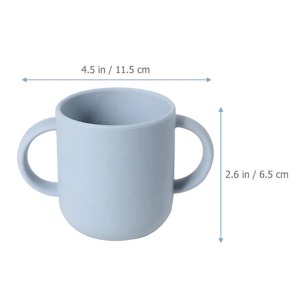 شرب من السيليكون للأطفال الصغار، حاوية وجبات خفيفة للمياه الانتقالية، كوب للأطفال الصغار، كوب Bpa #6