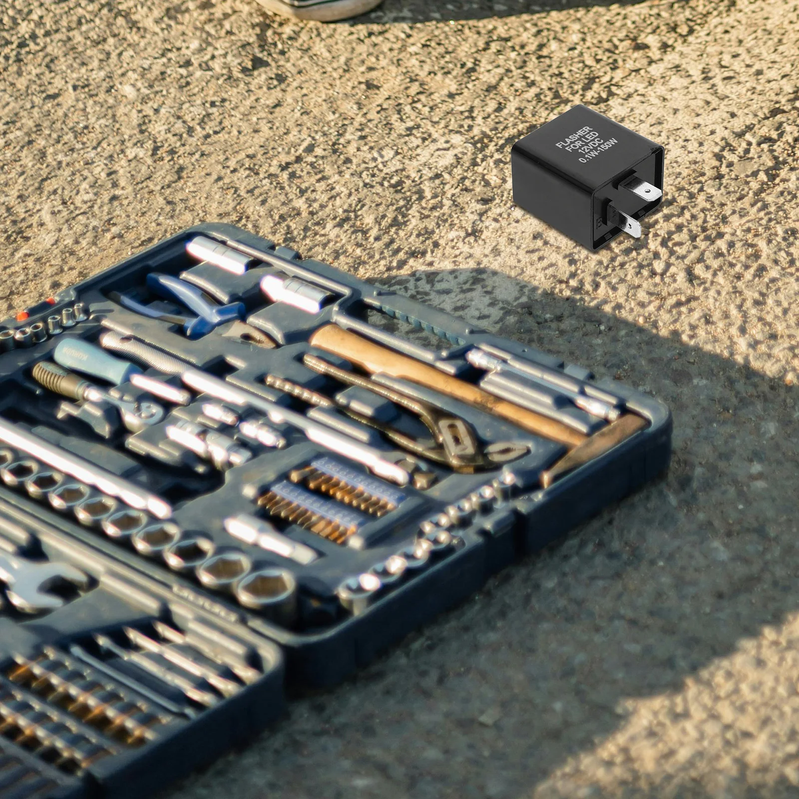 

LED Flasher Relay 12V Motorbike Auto Turn Signal Longlasting Performance Versatile Application Night Riding Flasher Relay